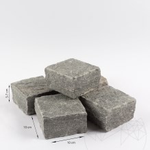 Pavé d'ardoise Kavala Riven, 10 x 10 x 5-8 cm, 1 tonne = 6-7 m²