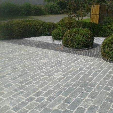Pavé d'ardoise Riven de Kavala, 20 x 10 x 3-5 cm