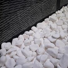 Galets de Marbre de Thassos, 6-10 cm, Sac 20 Kg