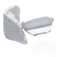 Face rocheuse de Thassos en marbre polygonal, pièce d'angle