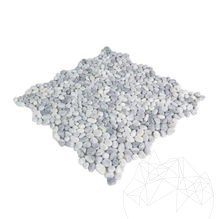 Petite mosaïque de galets roulés Ice