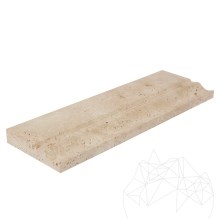 Travertin classique M10 Moulure 10 x 30,5 x 2 cm