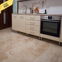 Travertin adouci à coupe transversale Classic PREMIUM, 40.6 x 20.3 x 1.2 cm