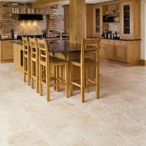 Travertin Classic Cross Cut brossé, 61 x 30.5 x 1.2 cm