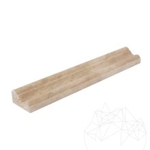 Travertin Classique M17 Moulure, 2.5 x 5 x 30.5 cm