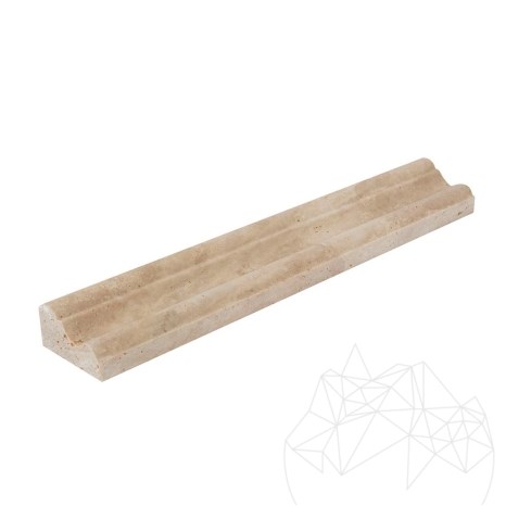 Travertin Classique M17 Moulure, 2.5 x 5 x 30.5 cm