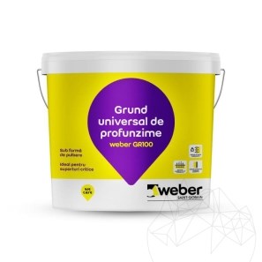 Weber GR100, 5 Kg, Apprêt profond universel pour murs et sols