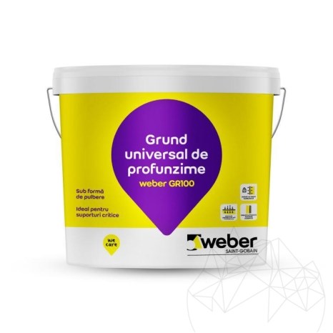 Weber GR100, 5 Kg, Apprêt profond universel pour murs et sols