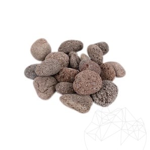 Galets de lave rouge sac, 20 kg