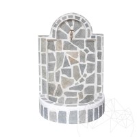 Cismea Large Garden, Traditional, Freestanding - Polygonal stone veneer, Kavala Slate, 105 x70 cm, 70 kg