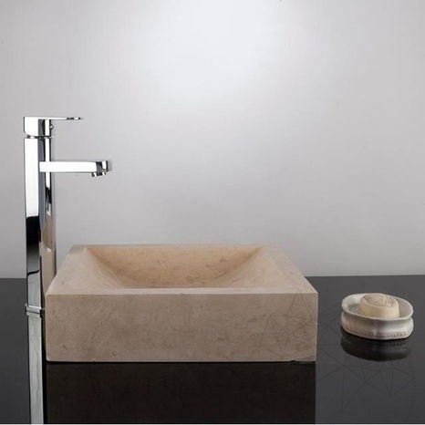 Lavabo, Travertin classique SS-2, 40 x 30 x 10 cm