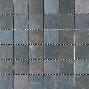 Mosaïque d'ardoise Flexible Slate SKIN Decor 2mm - Multicolore 4.8x4.8cm | Idéal pour Murs, Meubles, Façade