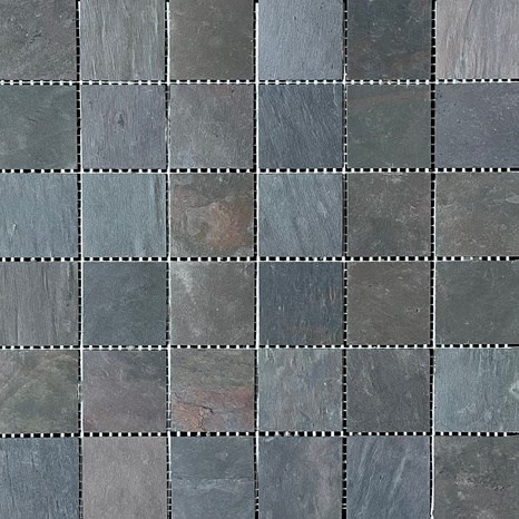 Mosaïque d'ardoise Flexible Slate SKIN Decor 2mm - Multicolore 4.8x4.8cm | Idéal pour Murs, Meubles, Façade