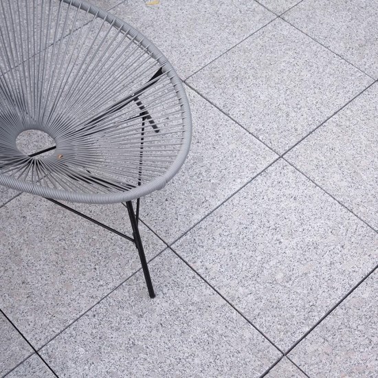 Dallage Granit Leopard White Flammé, 60 x 60 x 6 cm 