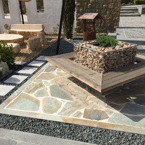 Ardoise AquaBlue, Dalles de pavés pour patio, XL
