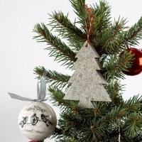 Arbre en ardoise Kavala, Décoration de Noël à domicile, 3 pièces