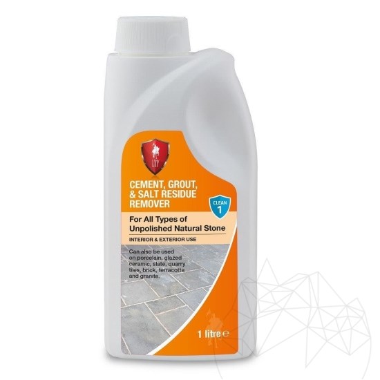 LTP Profesional Cement, Grout & Salt Residue Remover pour éliminer les résidus de ciment, les taches de coulis et les sels, 1 L