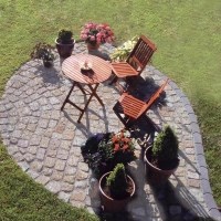 Pavé d'andésite grise Cemento 10 x 10 x 5 cm à face éclatée