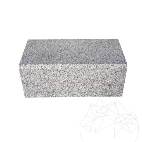 Granit Bianco Sardo Kerbstone, chanfrein 1L, 20 x 25 x 50 cm