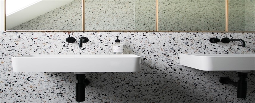 4 idées de conception de salle de bain en terrazzo