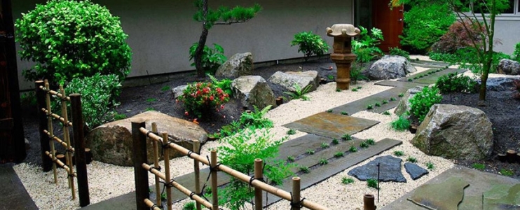 Aménagement d'un jardin japonais en pierre naturelle