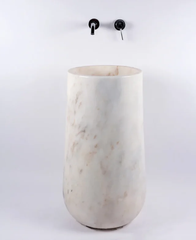 Lavabo de salle de bain, Autograph Arabescato Marble, 40 x 85 cm