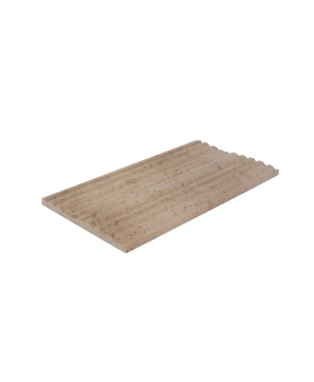 Travertin PREMIUM Latte rayé 15 cm x FL