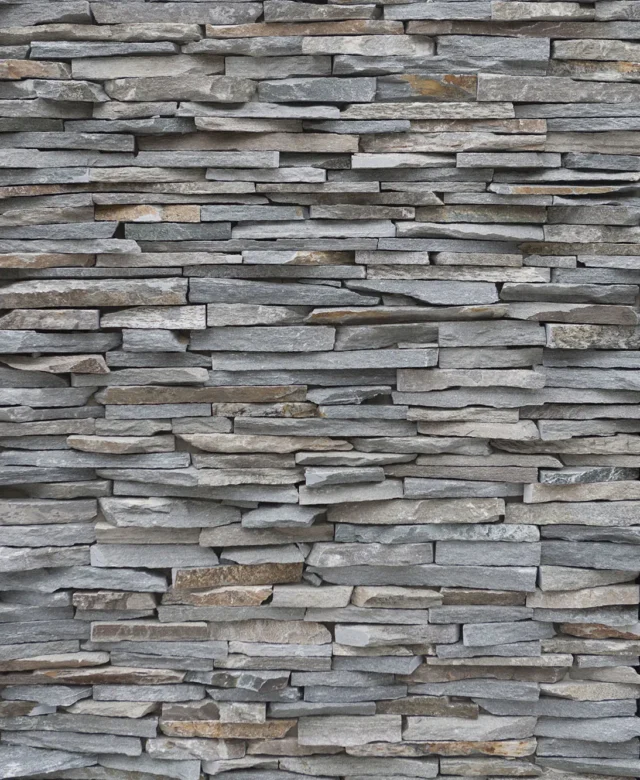 Ardoise Kavala 3D Strips | Pierre décorative pour bardage vertical, extérieur-intérieur