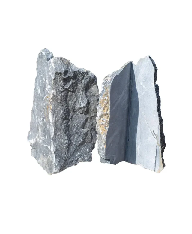 Marbre polygonal noir Rock Face (pièce d'angle)