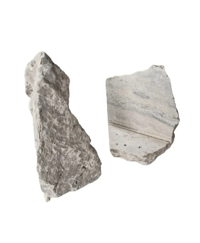 Parement extérieur pierre Travertin  Rock Face Silver (Coin)