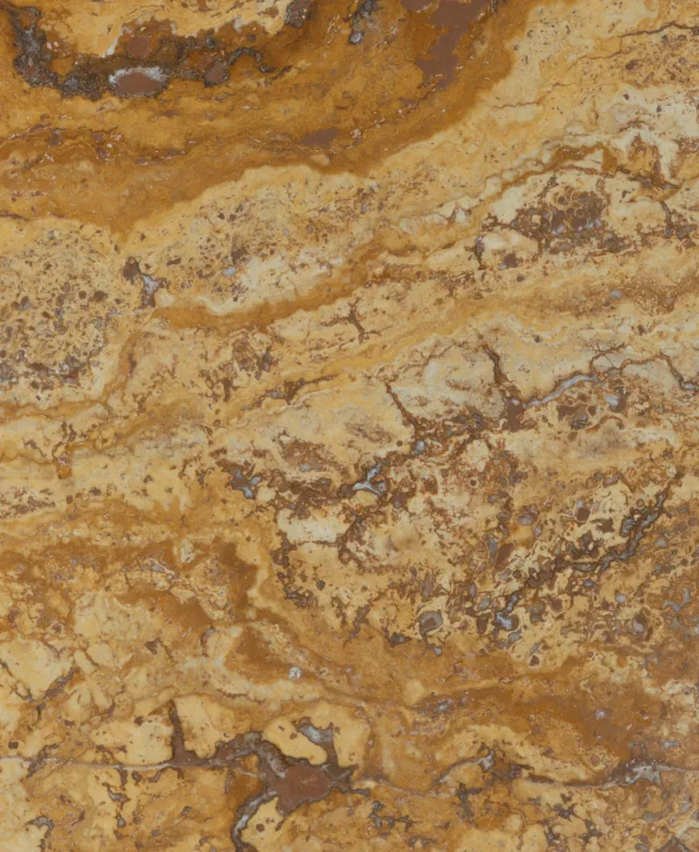 Travertin jaune taillé en croix adouci, 61 x 30.5 x 1.2 cm