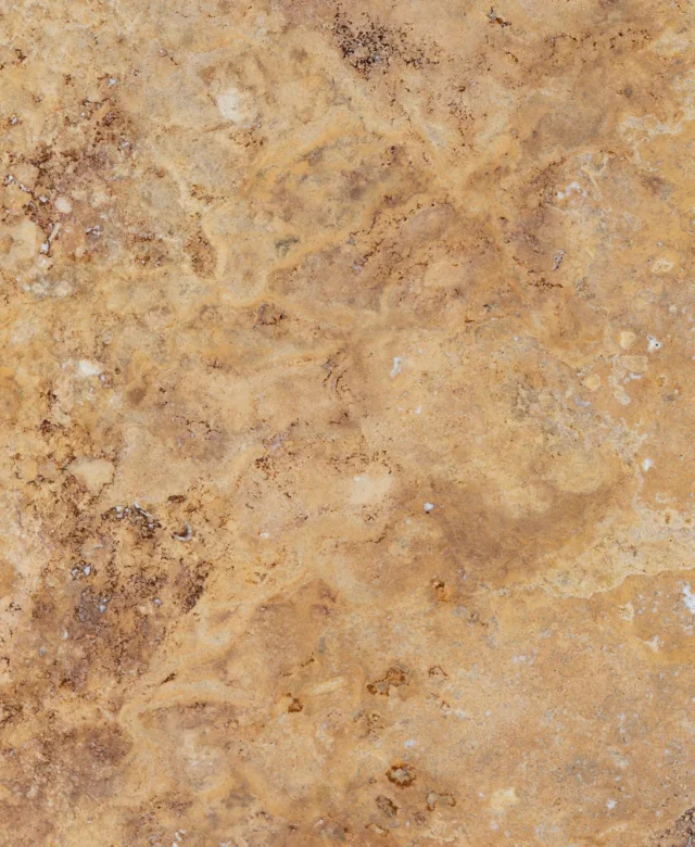 Travertin jaune brossé 61 x 30,5 x 1,2 cm