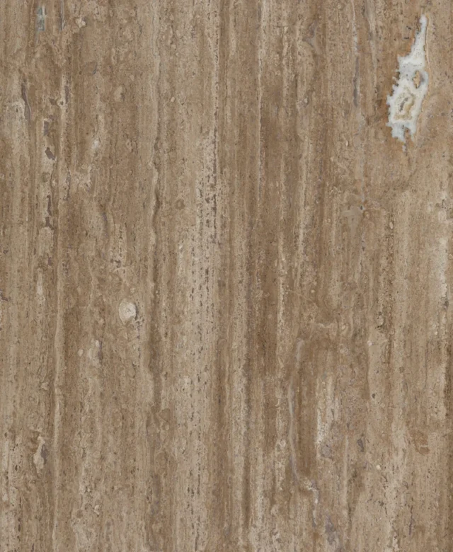 Ensemble de mini-tranchants en travertin poli Royal Walnut Vein Cut, 1 cm